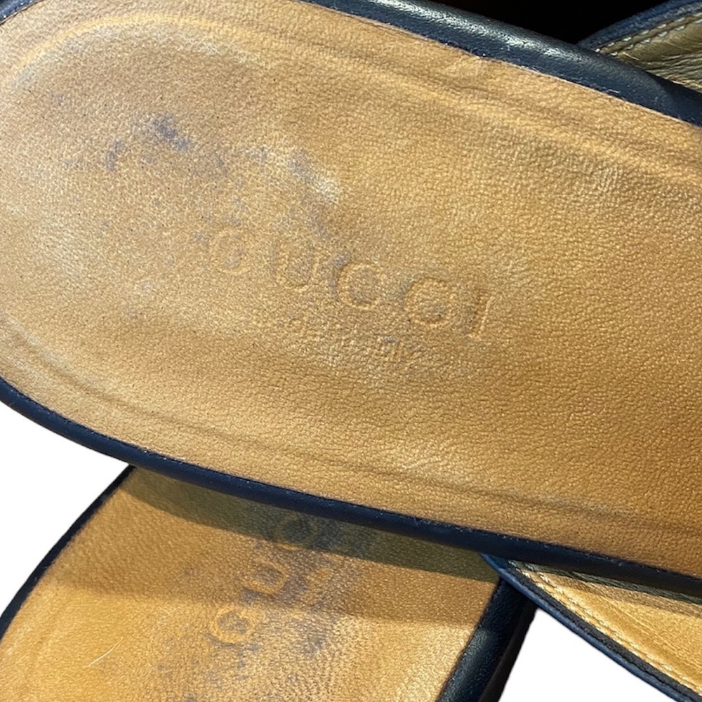 Gucci Princetown Black Leather Mules - Picture 9 of 10